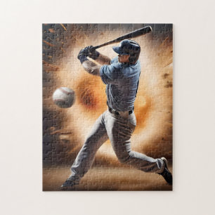 "The Dust-Cloud Showdown: A Pitcher's Fury" Jigsaw Puzzle
