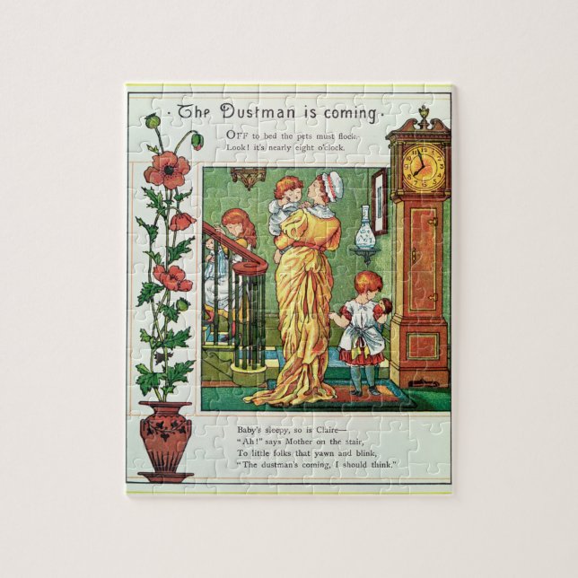 The Dustman is Coming (nursery rhyme illustration) Jigsaw Puzzle (Vertical)
