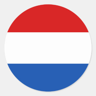 The Dutch Flag Classic Round Sticker