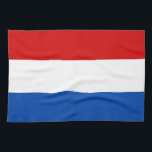 The Dutch Flag Kitchen Towel<br><div class="desc">The Dutch flag great gift for those who love Holland or those who have a dutch heritage. The colours of the Dutch flag are red,  white and blue. This design is also available on many other products for you to choose from.</div>