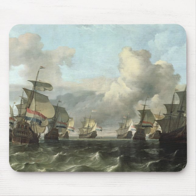The Dutch Fleet of the India Company, 1675 Mouse Pad (Front)