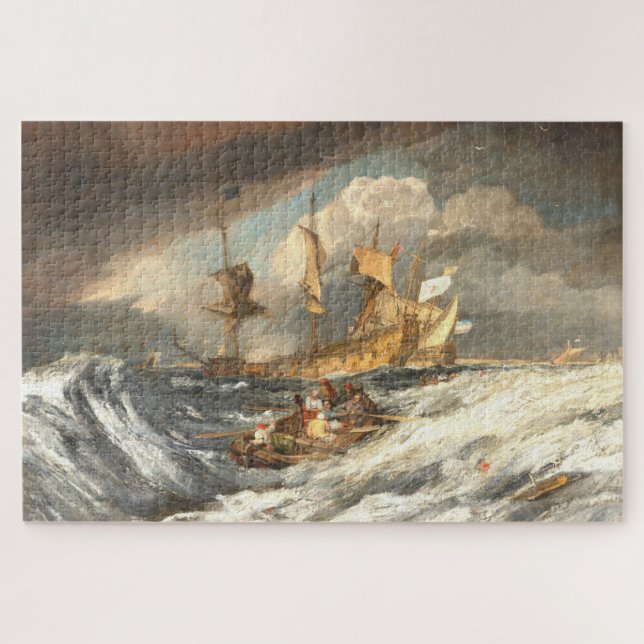 The Dutch Men of War, Turner Art Jigsaw Puzzle (Horizontal)