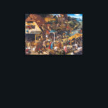 The Dutch Proverbs | Pieter Bruegel the Elder | Canvas Print<br><div class="desc">The Dutch Proverbs (also called Netherlandish Proverbs,  Flemish Proverbs,  The Blue Cloak or The Topsy Turvy World) is a 1559 oil-on-oak-panel painting by Pieter Bruegel the Elder</div>