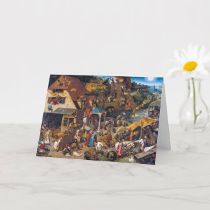 The Dutch Proverbs   Pieter Bruegel the Elder   Card