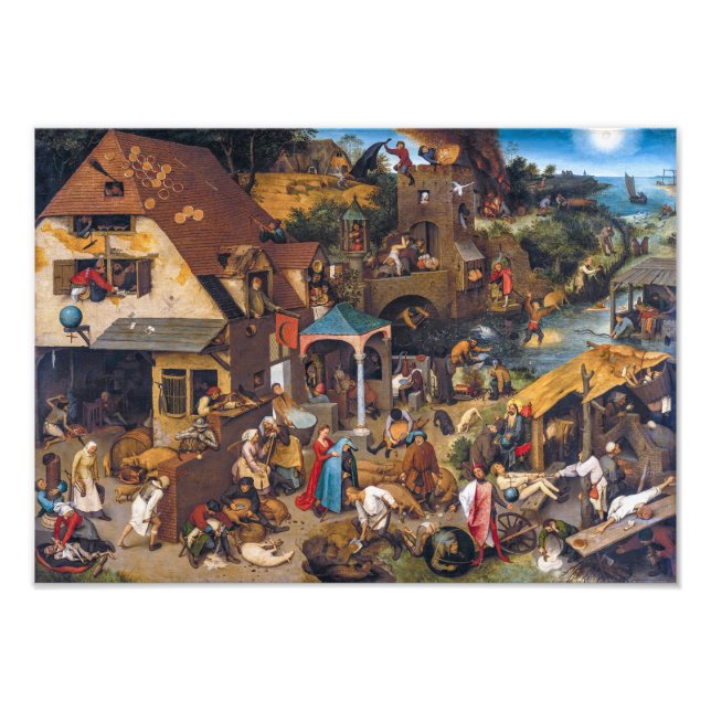 The Dutch Proverbs | Pieter Bruegel the Elder | Photo Print (Front)