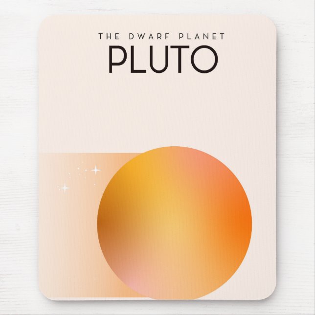 The dwarf planet Pluto Mouse Pad (Front)