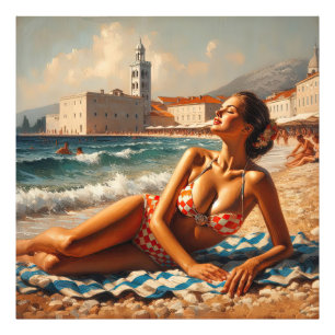 the dynamic energy of Croatia Photo Print