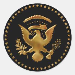 The Eagle has landed... Classic Round Sticker