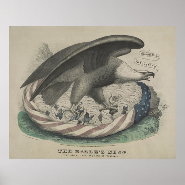 The Eagle's nest The Union [1861] Poster (Front)