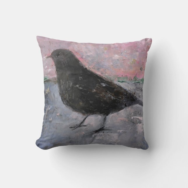The Early Bird 2008 Throw Pillow (Front)