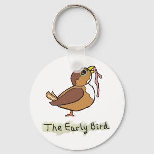 The Early Bird Catches The Worm Keychain