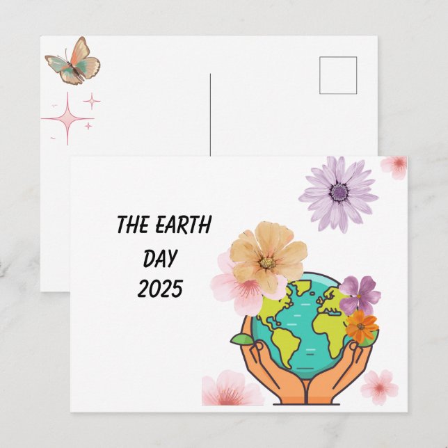 THE EARTH DAY  POSTCARD (Front/Back)