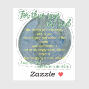 The Earth He Formed Isaiah 45:18