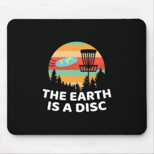 The Earth Is A Disc Golf Mouse Pad