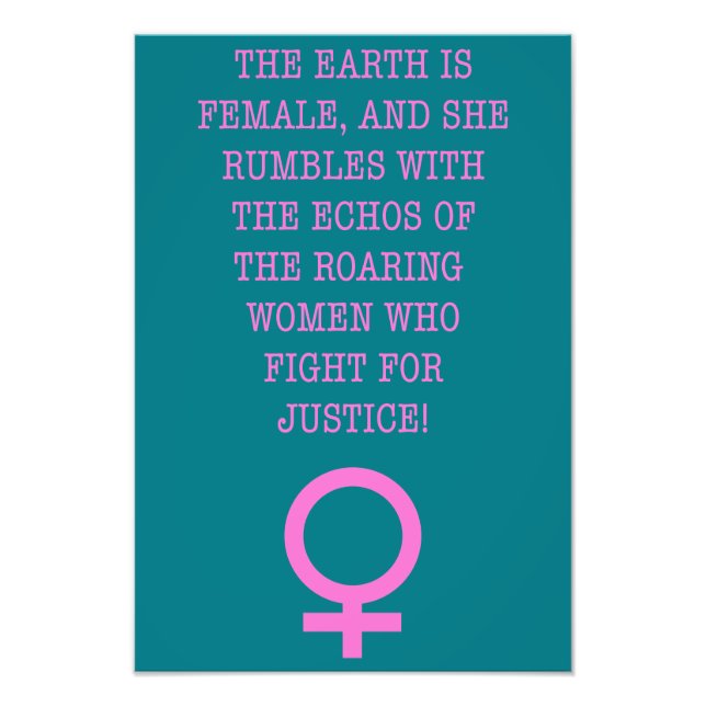 The Earth is Female Photo Print (Front)