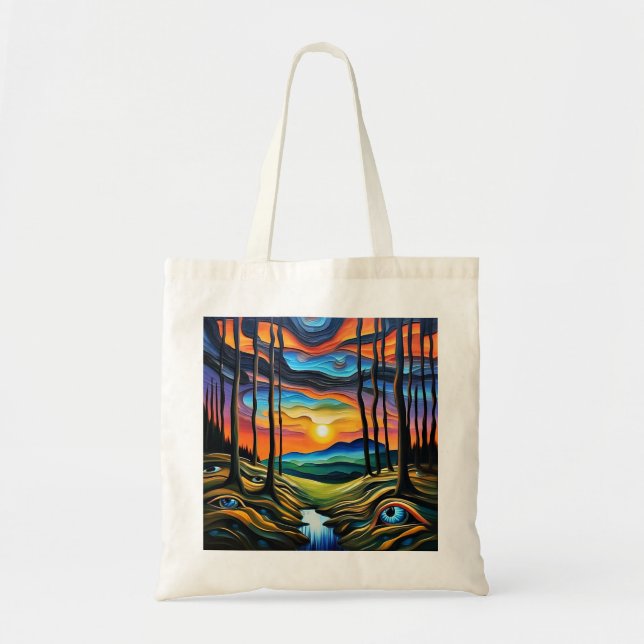 The earth is watching tote bag (Front)