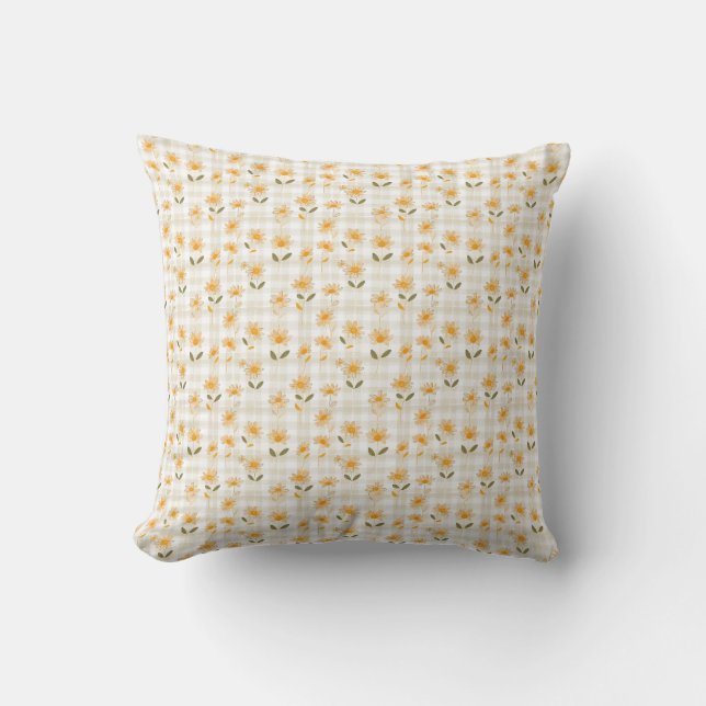 The Earth Laughs In Flowers Throw Pillow (Front)
