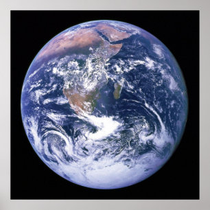 The Earth Seen From Apollo 17 aka The Blue Marble Poster