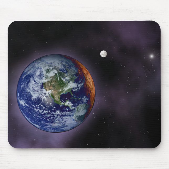 The Earth shown at the outer edges Mouse Pad (Front)