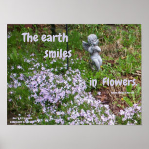 THE EARTH SMILES IN FLOWERS EMERSON POSTER