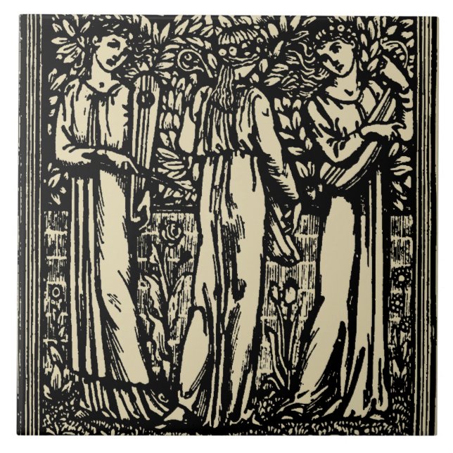 The Earthly Paradise by William Morris Tile (Front)