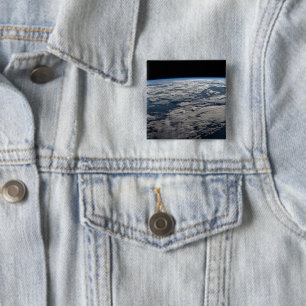 The Earth's Limb Above A Cloudy Western Australia. 2 Inch Square Button