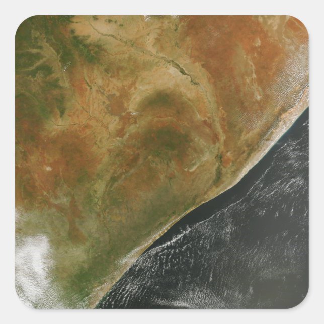 The East African nations Square Sticker (Front)