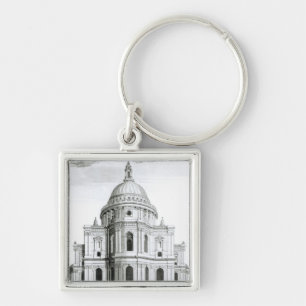 The East Prospect of St. Paul's Cathedral Keychain