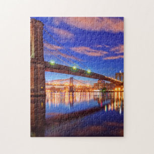 The East River, Brooklyn Bridge, Manhattan Jigsaw Puzzle