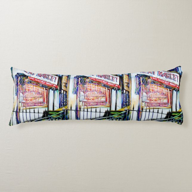 The East Village's Garden of Wisdom Body Pillow (Front)