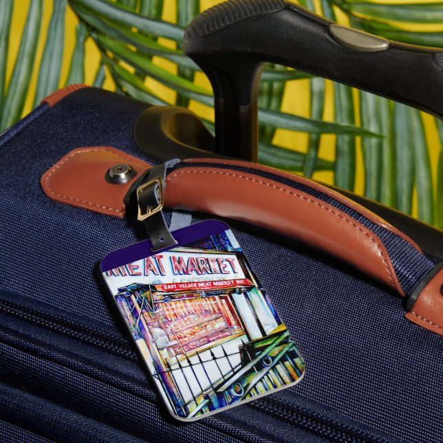 The East Village's Garden of Wisdom Luggage Tag (Front Insitu 1)