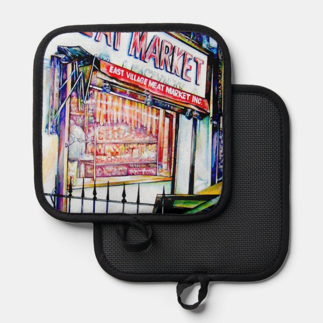 The East Village's Garden of Wisdom  Pot Holder (Front/Back)