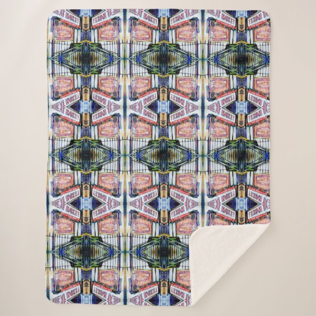 The East Village's Garden of Wisdom Sherpa Blanket (Front)