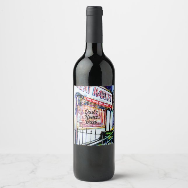 The East Village's Garden of Wisdom Wine Label (Front)