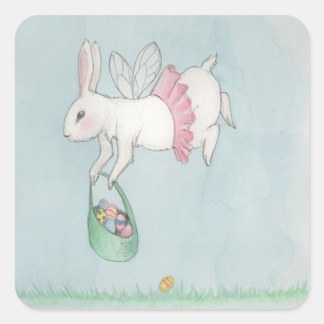 The Easter Bunny is On It's Way Stickers (Front)