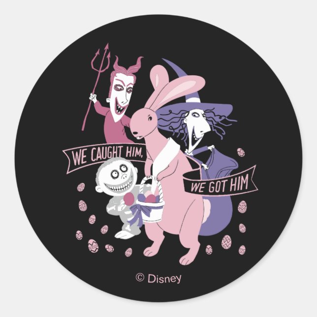 The Easter Bunny | We Got Him Classic Round Sticker (Front)