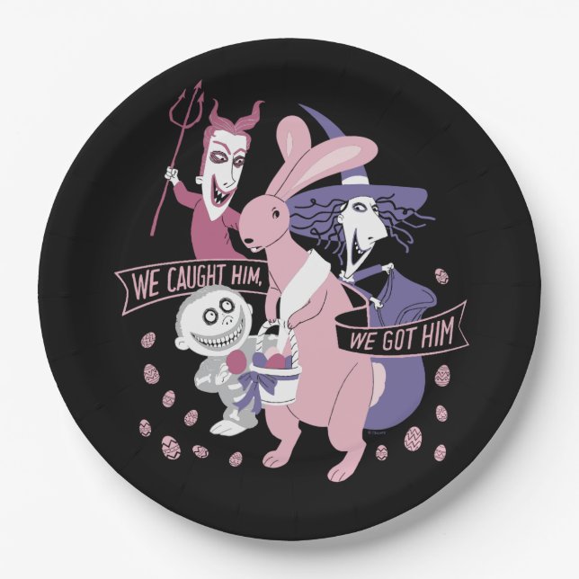 The Easter Bunny | We Got Him Paper Plate (Front)