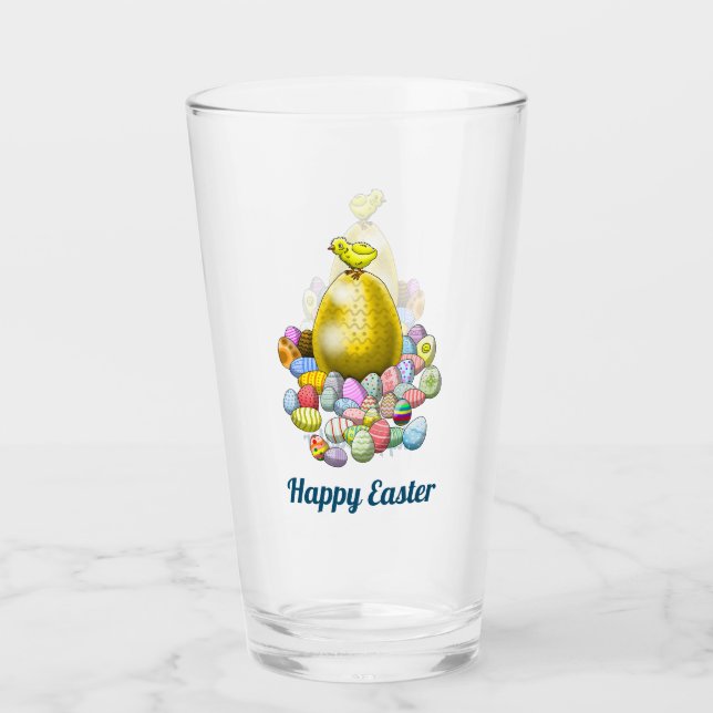 The Easter Chick's Egg Hunt Glass (Front)