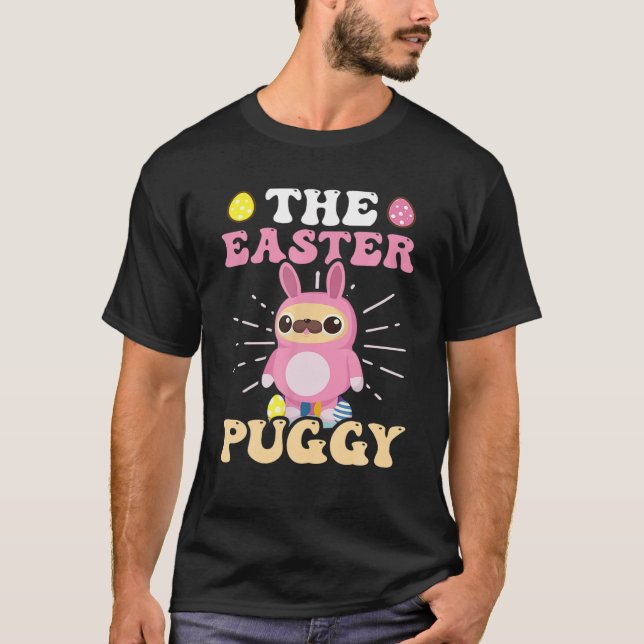 The Easter Puggy Design Pug Easter T-Shirt (Front)