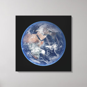 The Eastern Hemisphere On Planet Earth. Canvas Print
