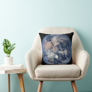 The Eastern Hemisphere On Planet Earth. Throw Pillow
