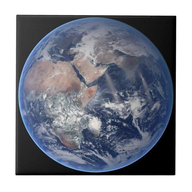 The Eastern Hemisphere On Planet Earth. Tile (Front)
