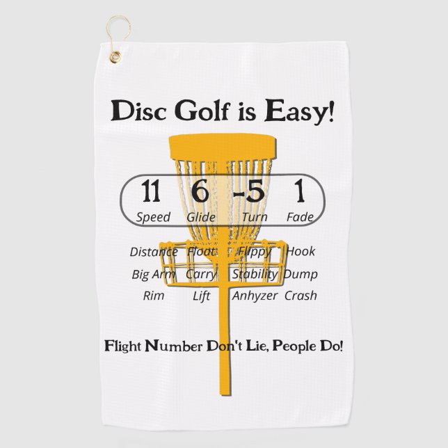 The Easy Game Golf Towel (Front)