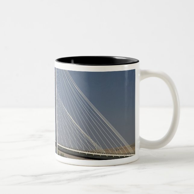 The Ed Hendler Bridge spans the Columbia River Two-Tone Coffee Mug (Right)