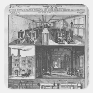 The Edison Electric Illuminating Co's Station Square Sticker