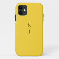 The Editable Monogram Case Matte iPhone Case