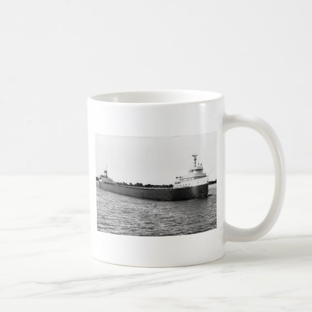 The Edmund Fitzgerald on the St. Clair River Coffee Mug (Right)