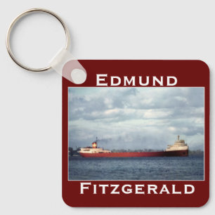 The Edmund Fitzgerald on the St. Clair River Keychain