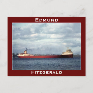 The Edmund Fitzgerald on the St. Clair River Postcard