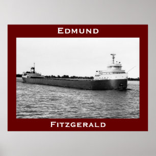 The Edmund Fitzgerald on the St. Clair River Poster